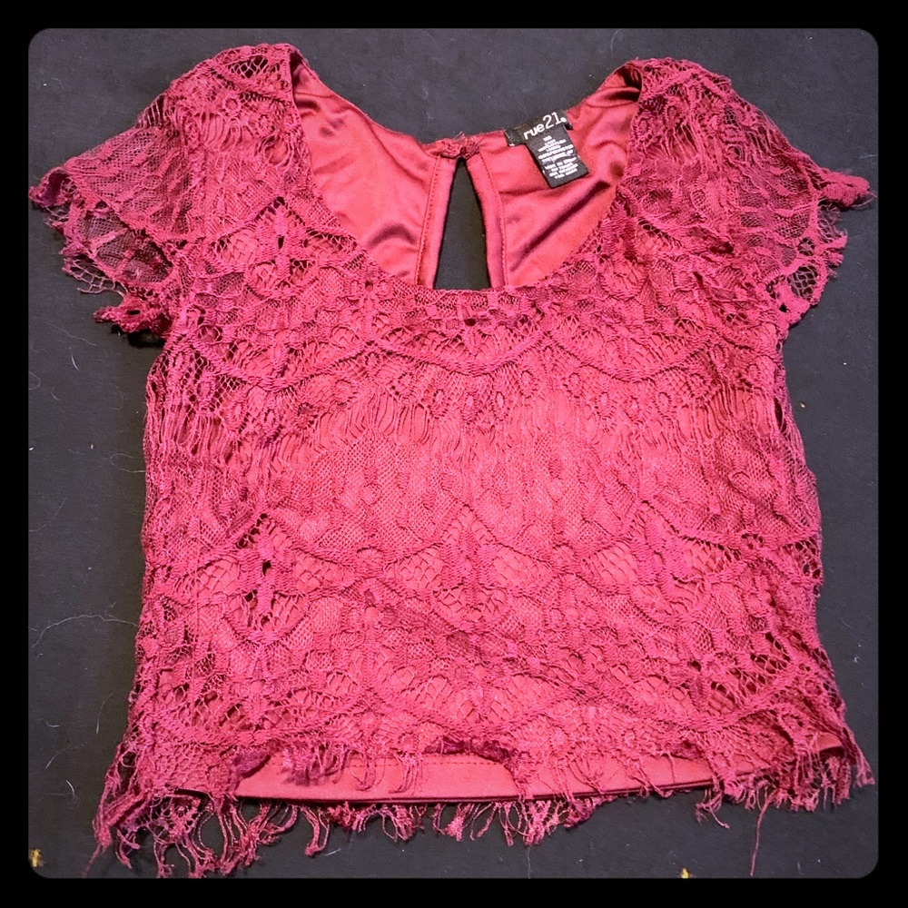 Lace crop top
